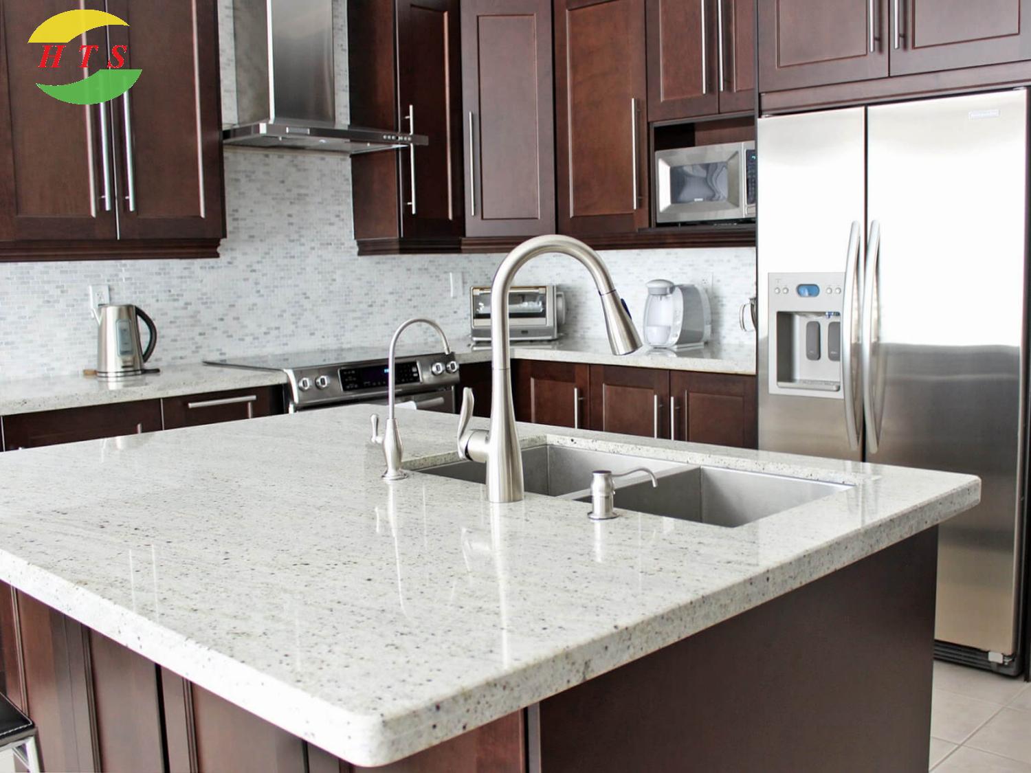 đá ốp bếp granite trắng